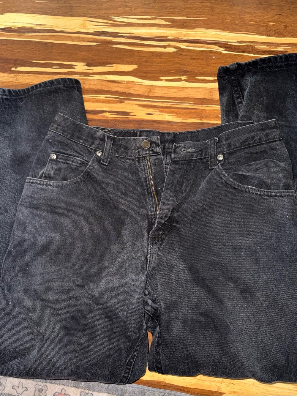Wrangler Black Relaxed Fit Jeans